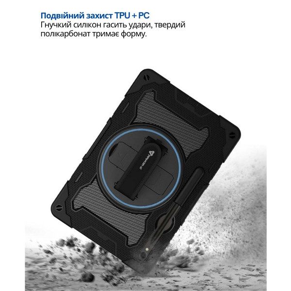 Фото - Чохол для планшету BeCover Horizontal handle for Samsung Galaxy Tab S10 FE Plus (SM-X620/SM-X626) 13.1" Black (714568)