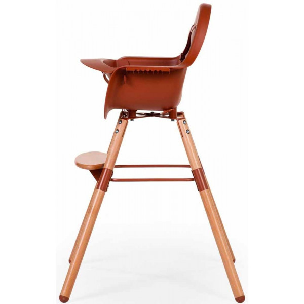 Фото - Стільчик для годування класичний Childhome Evolu 2 Natural/Rust (CHEVOCHRU)
