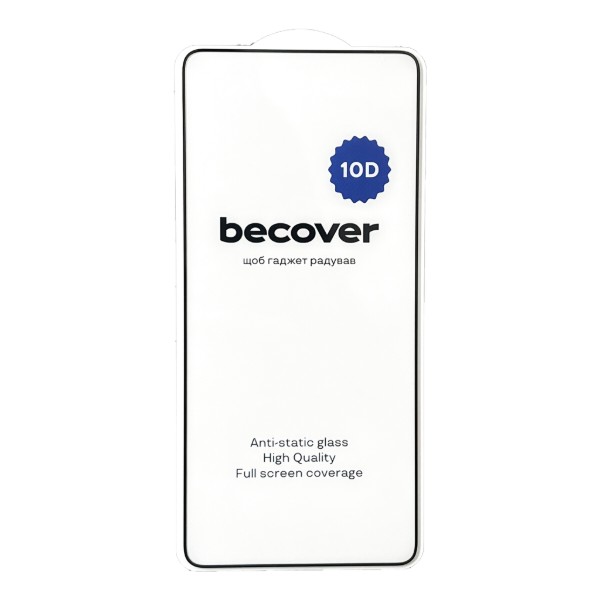 Фото - Захисне скло для смартфону BeCover for Xiaomi Redmi Note 14S 10D Black (713421)