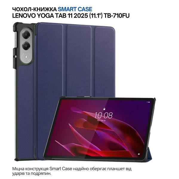 Фото - Чохол для планшета BeCover Smart Case for Lenovo Yoga Tab 11 2025 11.1" TB-710FU Deep Blue (715093)