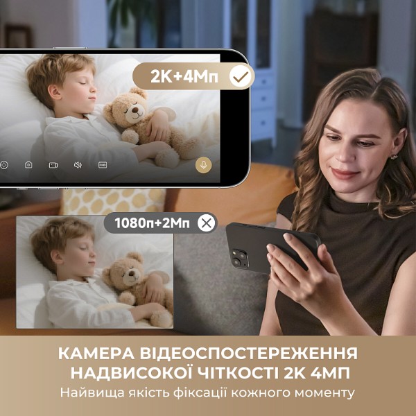 Фото - IP-камера Dreame NAVO Care 1 InCam 4MP 2K White (DRM-IPC-A131_White)