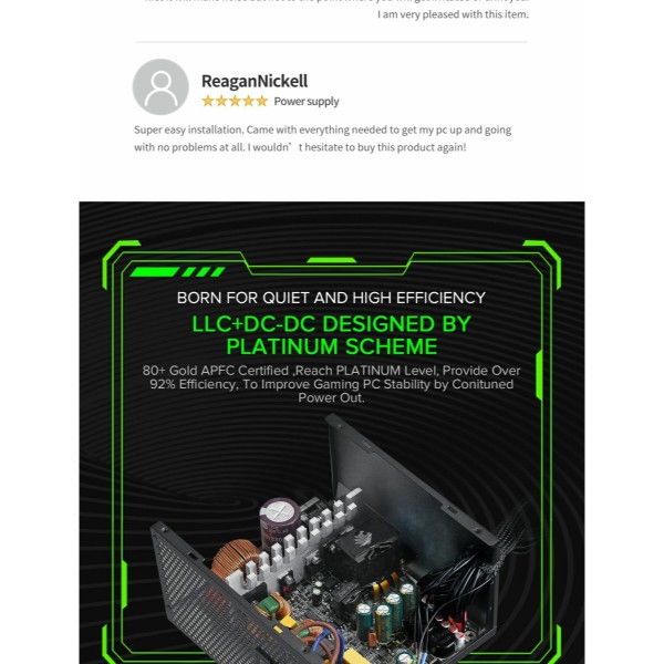 Фото - Блок живлення для ПК Gamemax GX-800