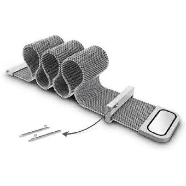 Фото - Ремінець для смарт-годинника BeCover Milanese Style for Nokia (20mm)/Withings Steel/Steel HR Silver (707707)