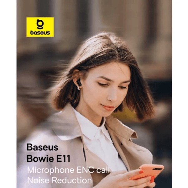 Фото - Наушники вкладыши беспроводные TWS Baseus Bowie E11 True Wireless Earphones Cluster Black (A00053500113-Z1)