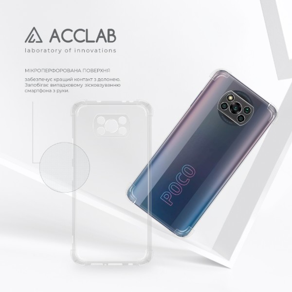 Фото - Чехол для смартфона ACCLAB Shockproof for Xiaomi Poco X3 Pro Light (1283126588136)