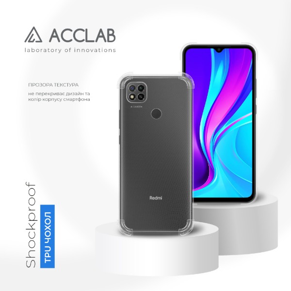 Фото - Чохол для смартфону ACCLAB Shockproof for Xiaomi Redmi 9C Light (1283126554117)