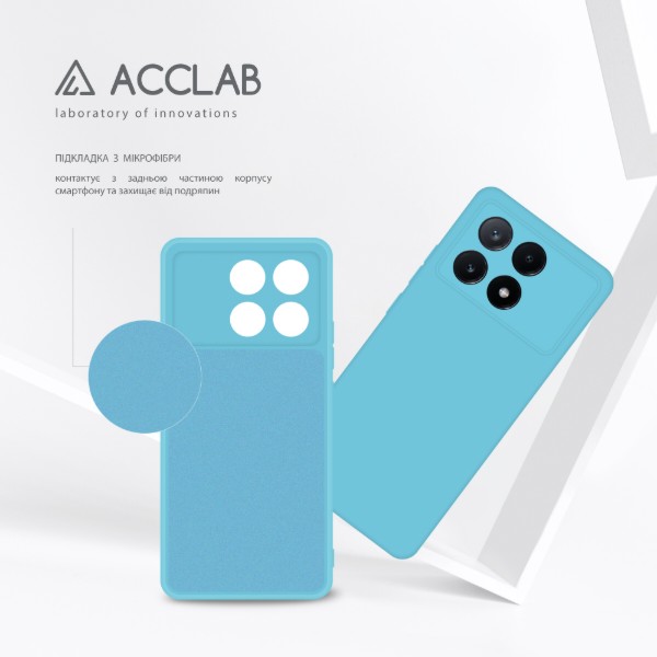 Фото - Чохол для смартфону ACCLAB Silicone Case for Xiaomi Poco X6 Pro Blue (1283126602207)