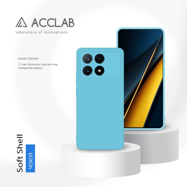 Фото - Чохол для смартфону ACCLAB Silicone Case for Xiaomi Poco X6 Pro Blue (1283126602207)