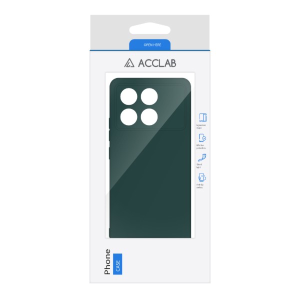 Фото - Чохол для смартфону ACCLAB Silicone Case for Xiaomi Poco X6 Pro Dark Green (1283126602221)