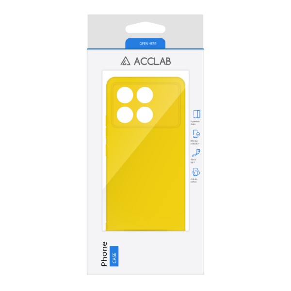 Фото - Чохол для смартфону ACCLAB Silicone Case for Xiaomi Poco X6 Pro Yellow (1283126602214)