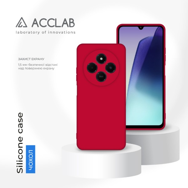 Фото - Чехол для смартфона ACCLAB Silicone Case for Xiaomi Redmi 14C 4G Red (1283126617119)