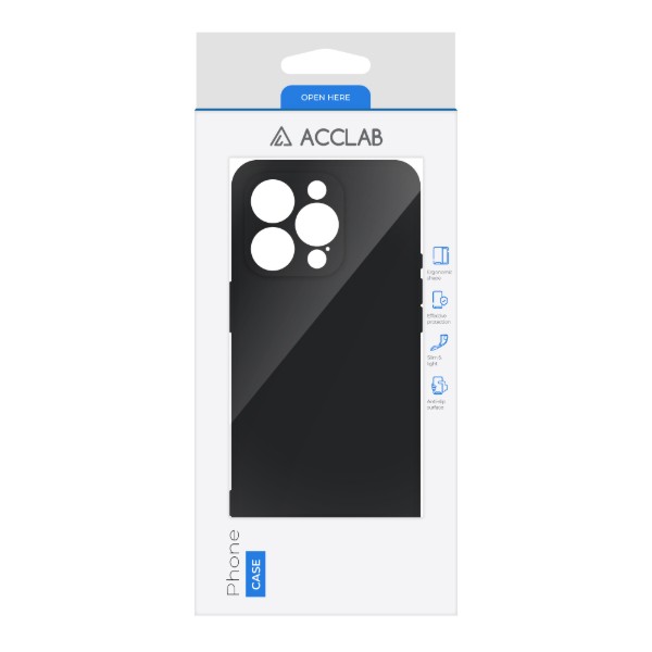 Фото - Чохол для смартфону ACCLAB SoftShell for Apple iPhone 15 Pro Max Black (1283126586538)