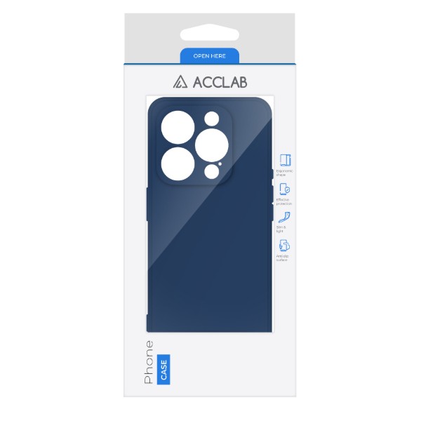 Фото - Чехол для смартфона ACCLAB SoftShell for Apple iPhone 16 Pro Blue (1283126611537)