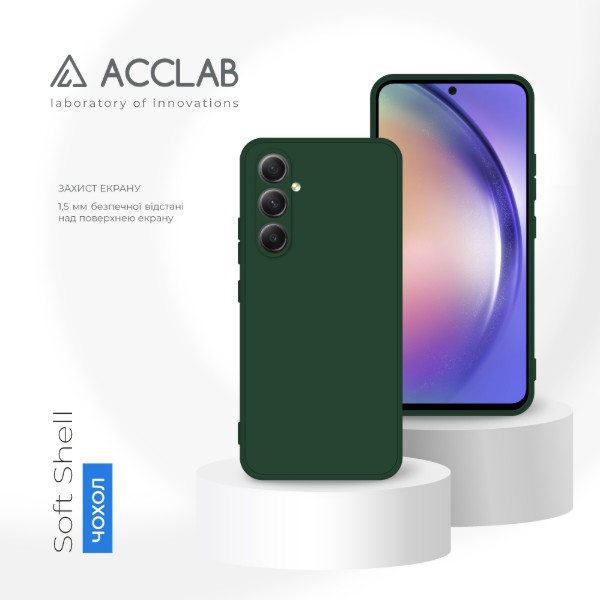 Фото - Чехол для смартфона ACCLAB SoftShell for Samsung Galaxy A54 5G Dark Green (1283126586934)