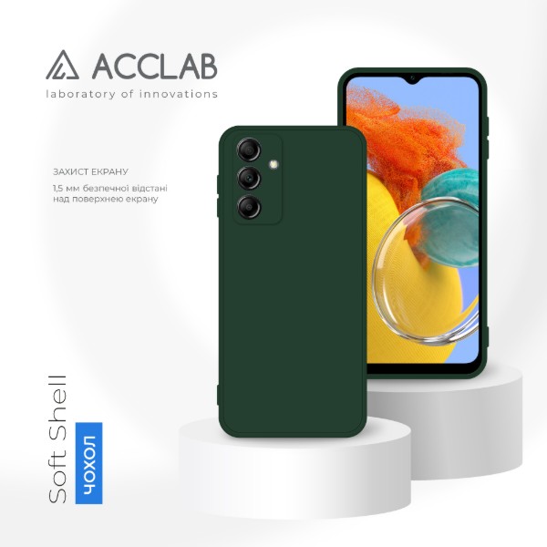 Фото - Чехол для смартфона ACCLAB SoftShell for Samsung Galaxy M14 5G Dark Green (1283126586972)