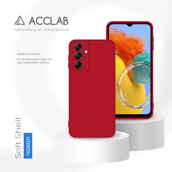 Фото - Чехол для смартфона ACCLAB SoftShell for Samsung Galaxy M14 5G Red (1283126586989)