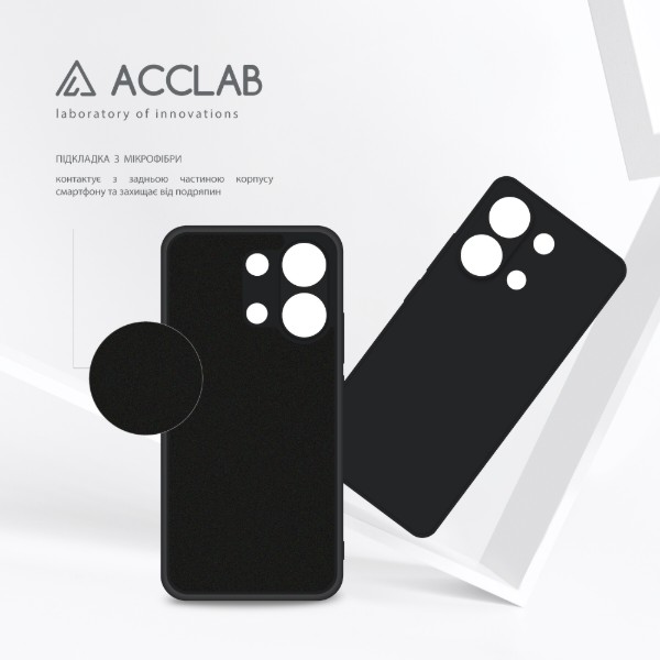 Фото - Чохол для смартфону ACCLAB SoftShell for Xiaomi Redmi Note 13 4G Black (1283126592157)