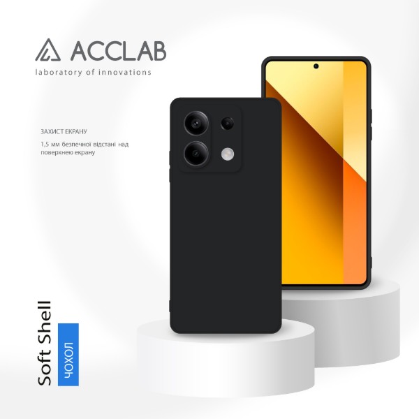 Фото - Чохол для смартфону ACCLAB SoftShell for Xiaomi Redmi Note 13 5G Black (1283126592164)