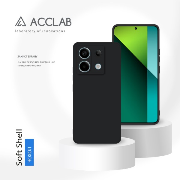 Фото - Чохол для смартфону ACCLAB SoftShell for Xiaomi Redmi Note 13 Pro 5G Black (1283126592188)