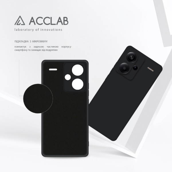 Фото - Чохол для смартфону ACCLAB SoftShell for Xiaomi Redmi Note 13 Pro Plus 5G Black (1283126592195)