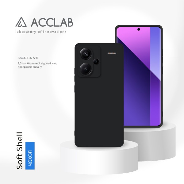 Фото - Чохол для смартфону ACCLAB SoftShell for Xiaomi Redmi Note 13 Pro Plus 5G Black (1283126592195)