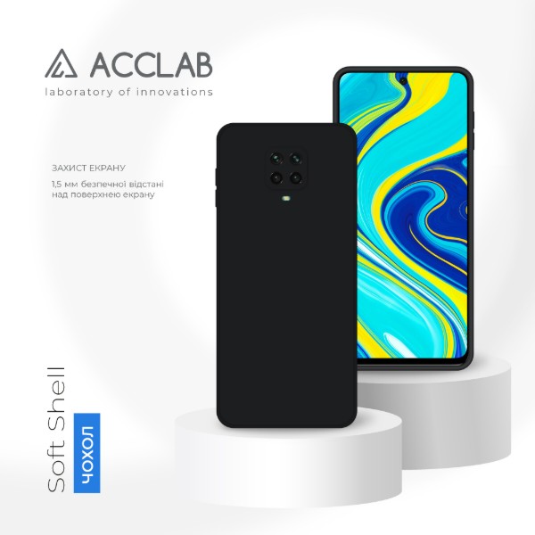 Фото - Чохол для смартфону ACCLAB SoftShell for Xiaomi Redmi Note 9S Black (1283126587467)
