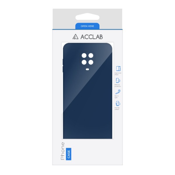 Фото - Чохол для смартфону ACCLAB SoftShell for Xiaomi Redmi Note 9S Blue (1283126587429)