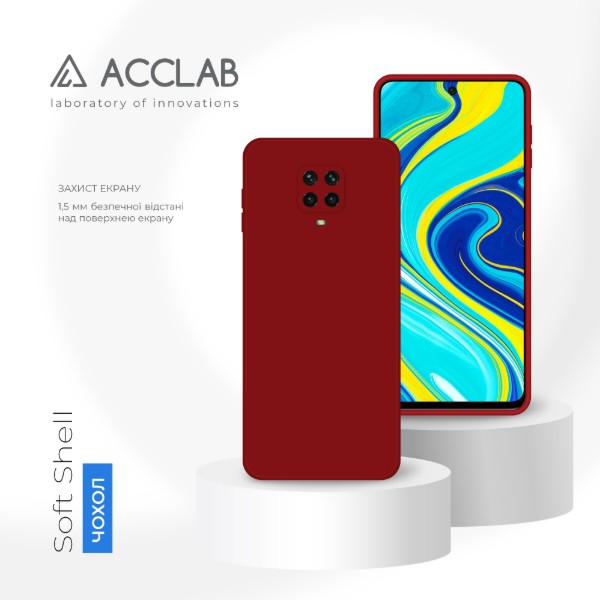 Фото - Чохол для смартфону ACCLAB SoftShell for Xiaomi Redmi Note 9S Red (1283126587450)
