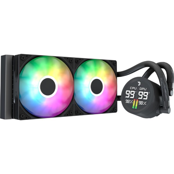 Фото - Водяна система охолодження AEROCOOL Abyss L240R Digi Black (ACLA-AD24117.11)