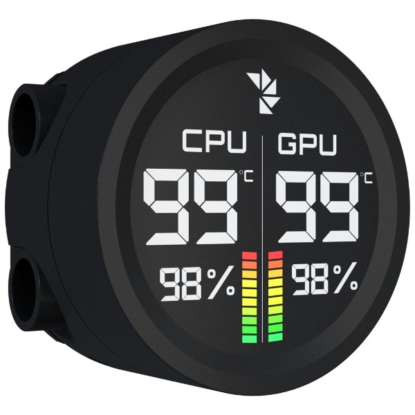 Фото - Водяна система охолодження AEROCOOL Abyss L240R Digi Black (ACLA-AD24117.11)