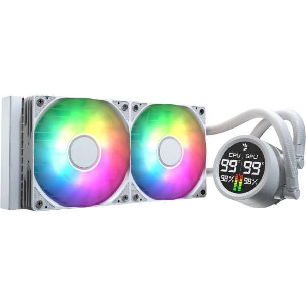 Фото - Водяна система охолодження AEROCOOL Abyss L240R Digi White (ACLA-AD24117.21) Фото - Водяна система охолодження AEROCOOL Abyss L240R Digi White (ACLA-AD24117.21)