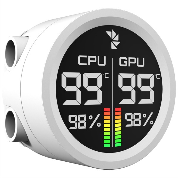 Фото - Водяна система охолодження AEROCOOL Abyss L240R Digi White (ACLA-AD24117.21)