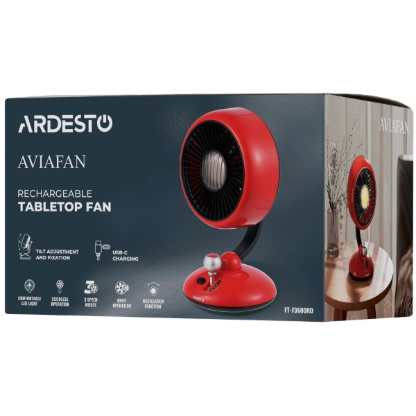 Фото - Вентилятор портативный ARDESTO AviaFan FT-F3600RD
