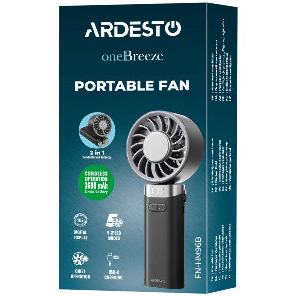 Фото - Вентилятор портативный ARDESTO OneBreeze (FN-HM96B)
