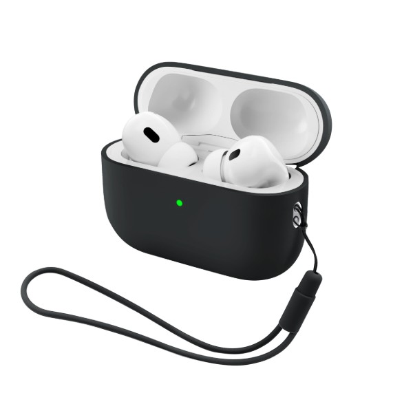Фото - Чехол для наушников Armorstandart Silicone Case with straps for Apple AirPods Pro 3 Black (ARM91276)