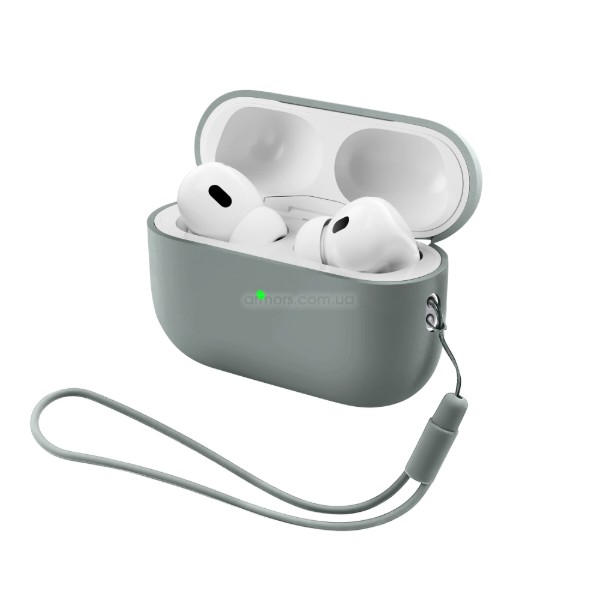 Фото - Чехол для наушников Armorstandart Silicone Case with straps for Apple AirPods Pro 3 Grey (ARM91281)