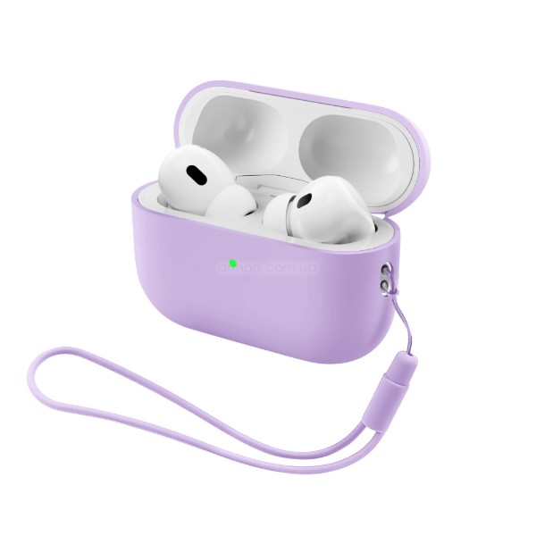 Фото - Чехол для наушников Armorstandart Silicone Case with straps for Apple AirPods Pro 3 Pink Purple (ARM91284)