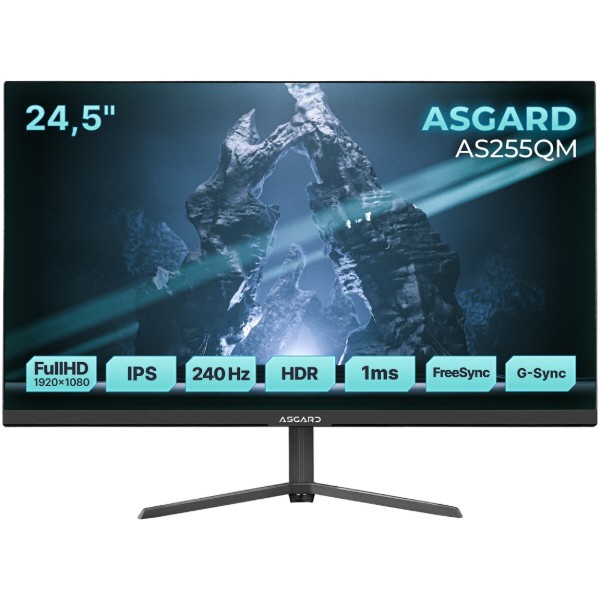 Фото - Монитор игровой ASGARD Gaming AS255QM Black