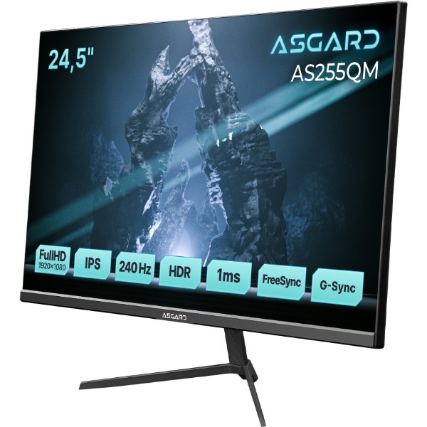 Фото - Монітор ігровий ASGARD Gaming AS255QM Black