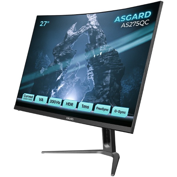 Фото - Монитор игровой ASGARD Gaming AS275QC Black