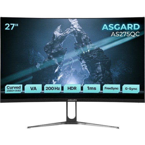 Фото - Монитор игровой ASGARD Gaming AS275QC Black