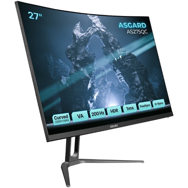 Фото - Монитор игровой ASGARD Gaming AS275QC Black