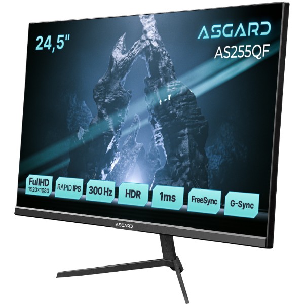 Фото - Монітор ігровий ASGARD GamingAS255QF Black