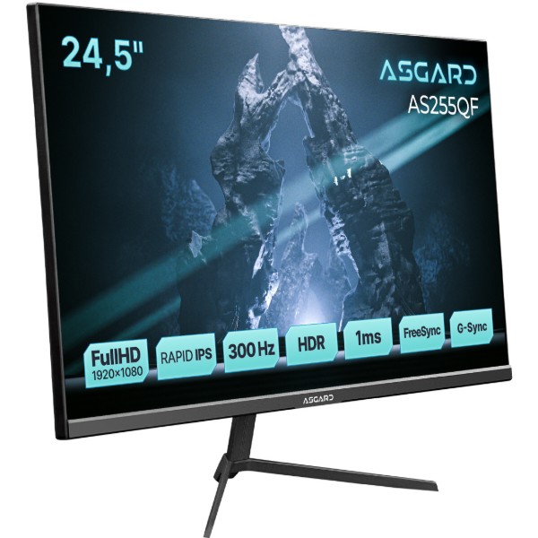 Фото - Монітор ігровий ASGARD GamingAS255QF Black