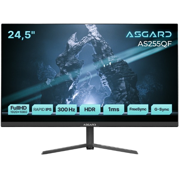 Фото - Монітор ігровий ASGARD GamingAS255QF Black