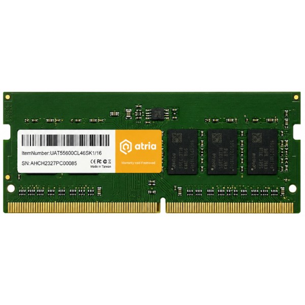 Фото - Пам'ять DDR ATRIA 16Gb DDR5 (UAT54800CL46SK1/16)