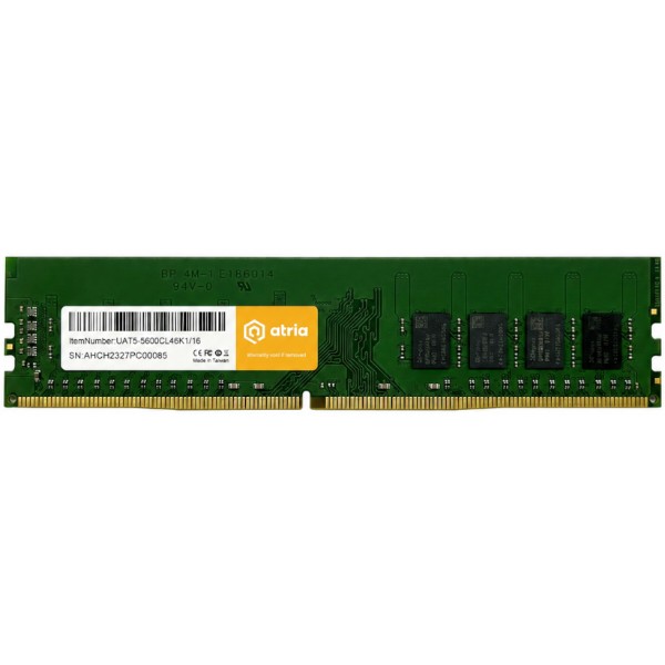 Фото - Пам'ять DDR ATRIA 16Gb DDR5 (UAT56000CL46K1/16)