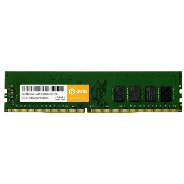 Фото - Пам'ять DDR ATRIA 8Gb DDR5 (UAT55600CL46K1/8)