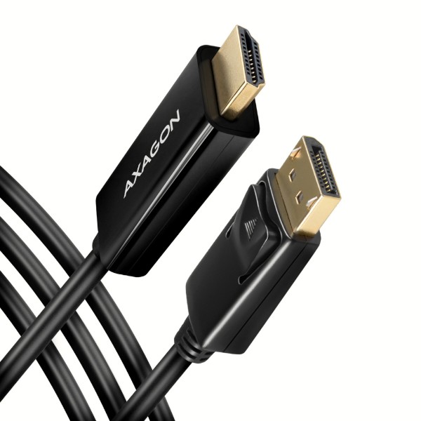 Фото - Кабель AXAGON RVD-HI14C2 HDMI-DisplayPort 1.8м Black (RVD-HI14C2)