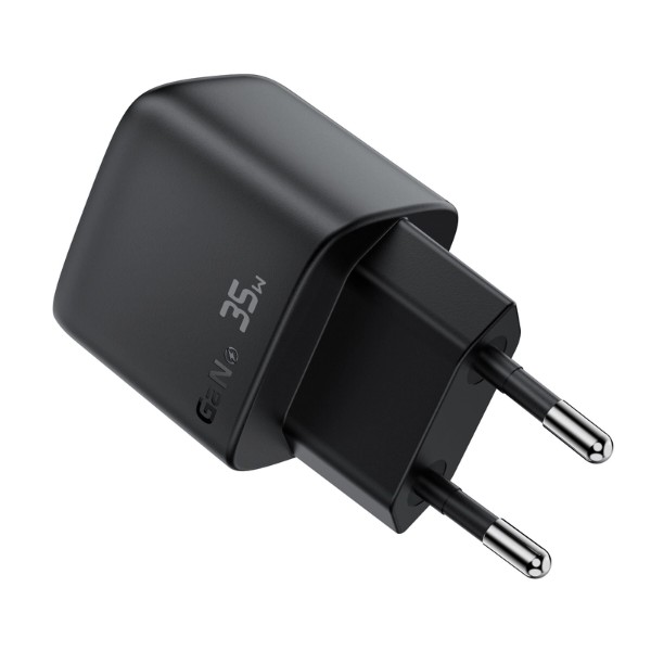 Фото - Сетевое зарядное устройство AceFast A116 PD35W GaN charger USB-A+USB-C Black (6974316284468)